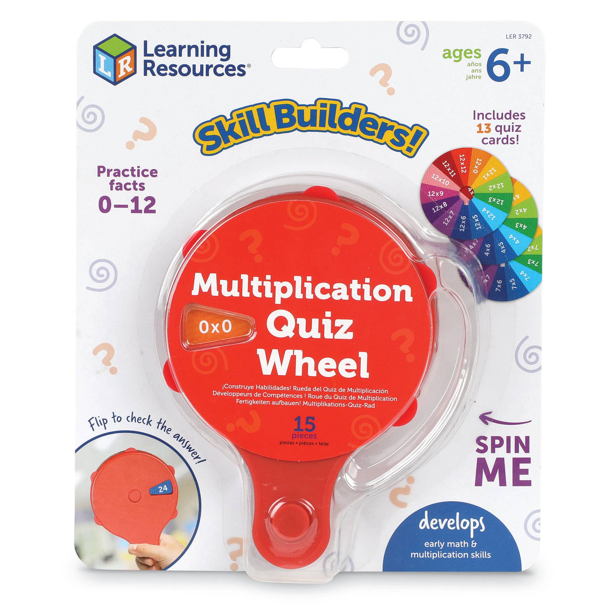 Learning Resources - Vente Lot de jouets – enfant - Roue de quiz de multiplication0
