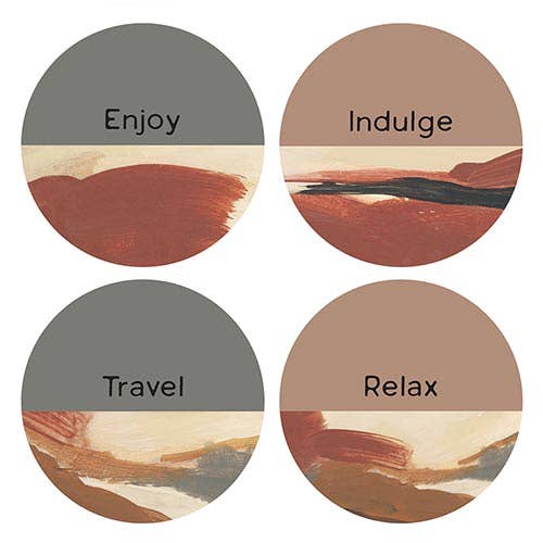 Coaster Set4-G-Travel for wholesale by Angle