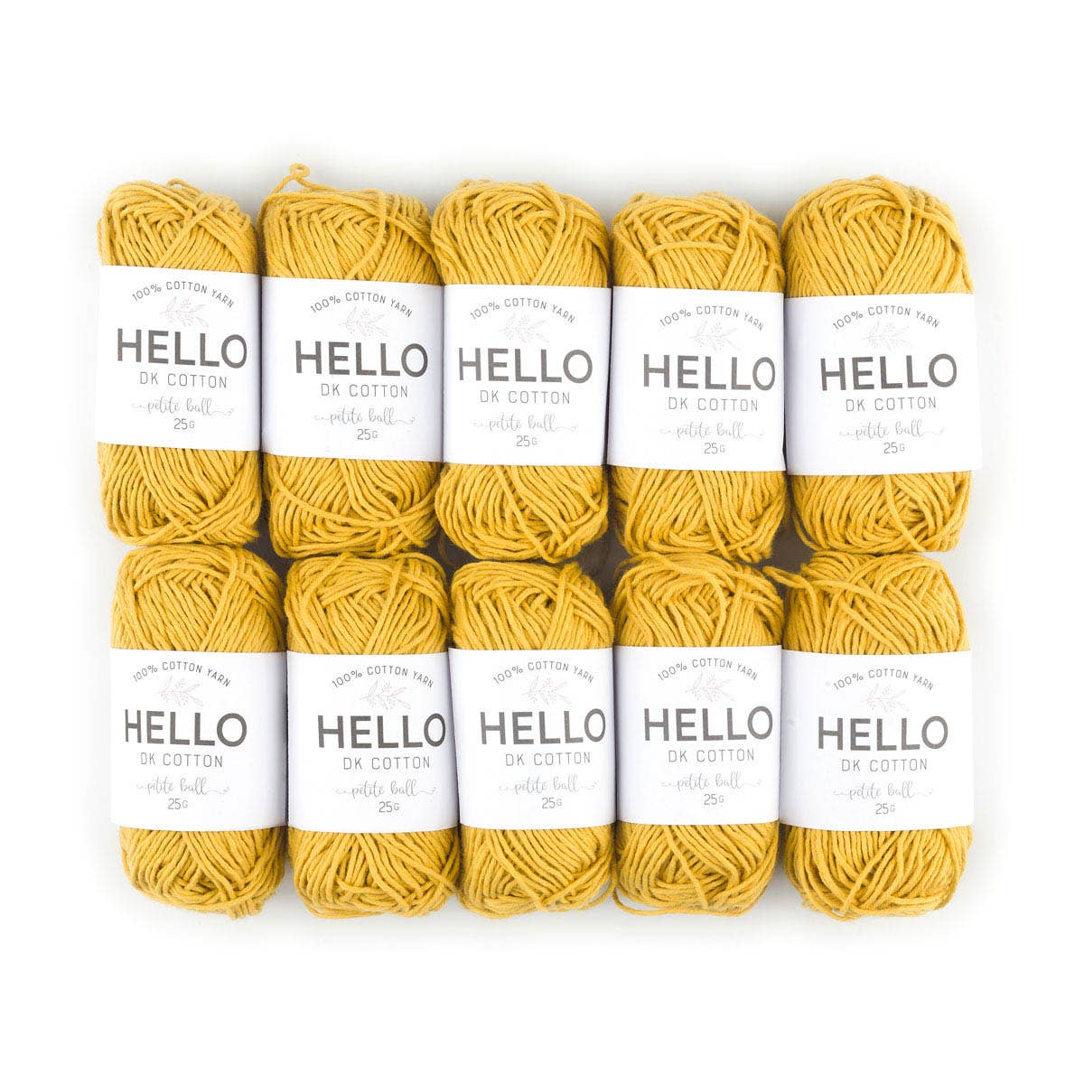 Creative World of Crafts – wholesale Garn – HEJ 100% bomull 25g Amigurumi garn förpackning med 10 bollar23