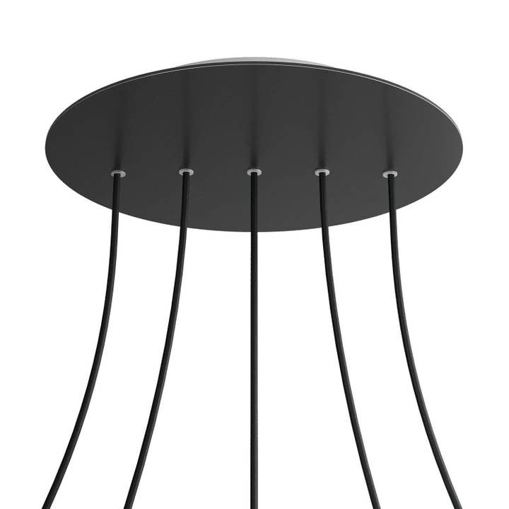 Rosette XXL Rose-One rund, diameter 400 mm med 5 huller på linje og 4 for engroshandel hos LIGHTINUP S.R.L.