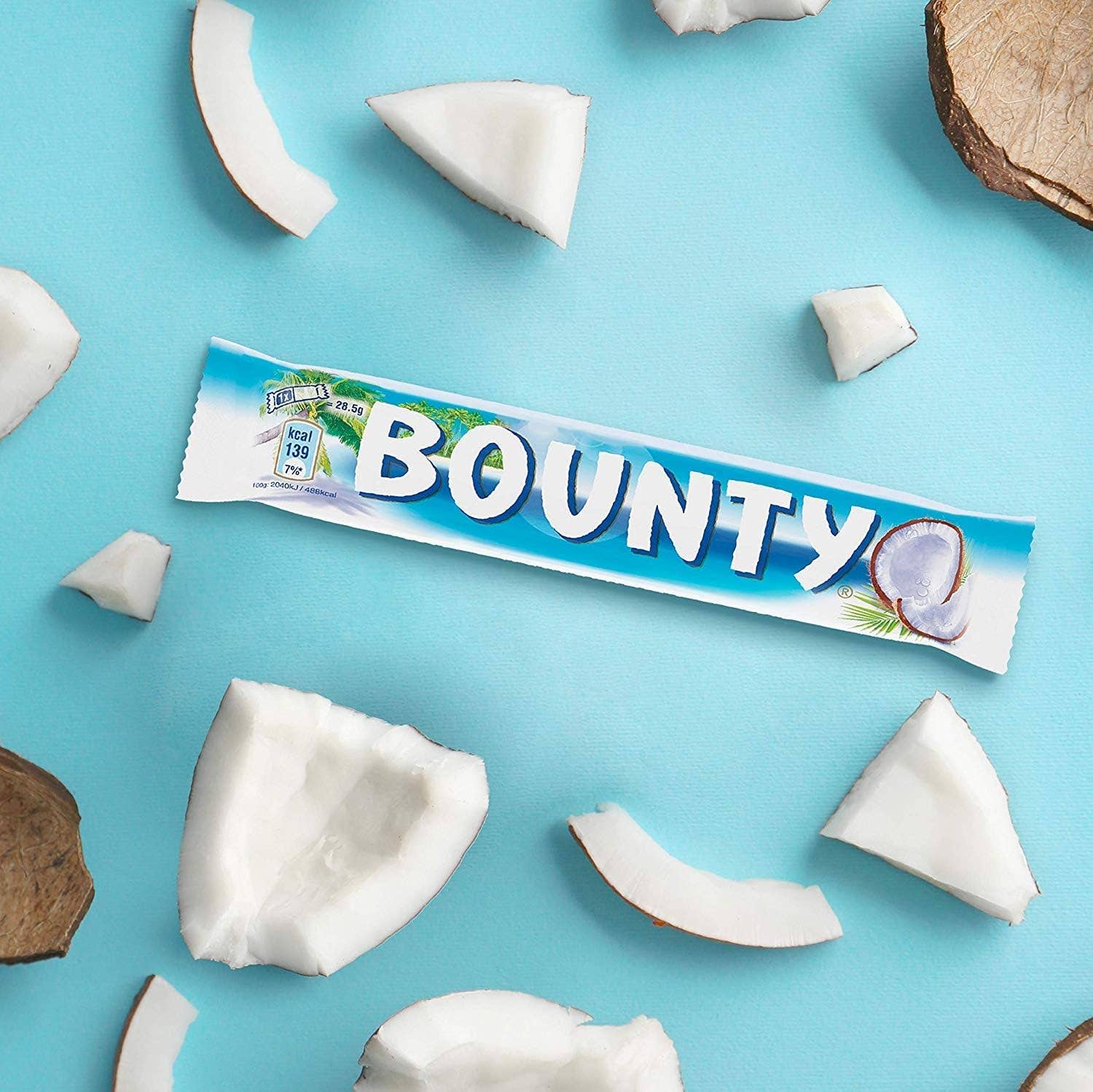 Snacky Candy - Vente Barre chocolatée - Barre de chocolat au lait et noix de coco Bounty 57g lot de 242