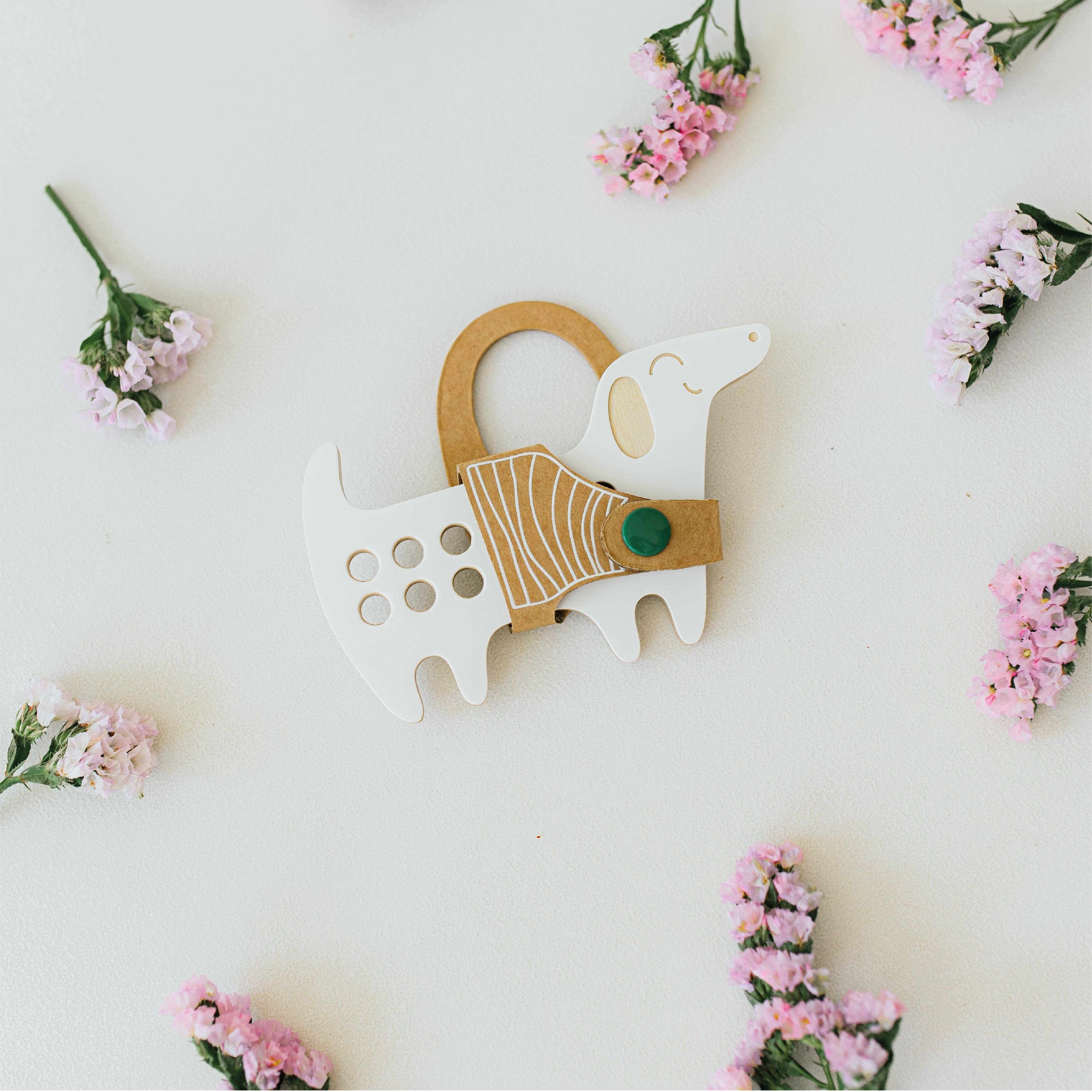 milin - Wholesale Wood Toy - Kids - The Dachshund, small wooden lacing toy, Montessori toy8