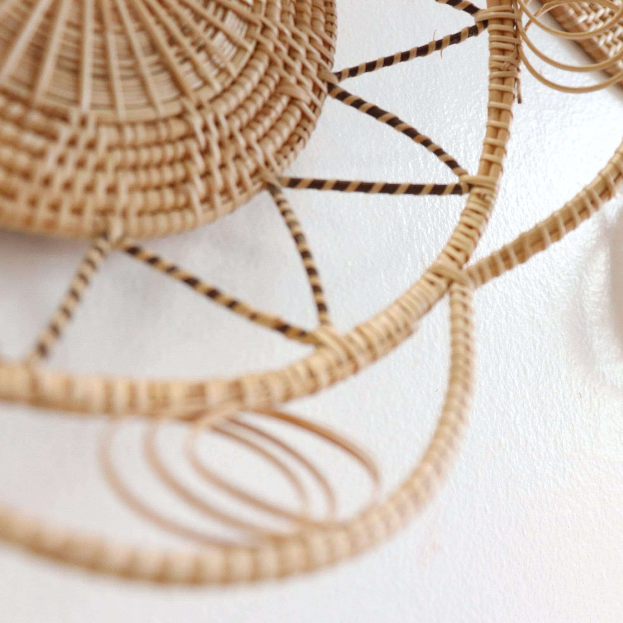 Thaihomeshop - Wholesale Wall Accent - CHA YUN - Rattan Wall Hanging Set, Boho Decor, Handcrafted Home Accents4