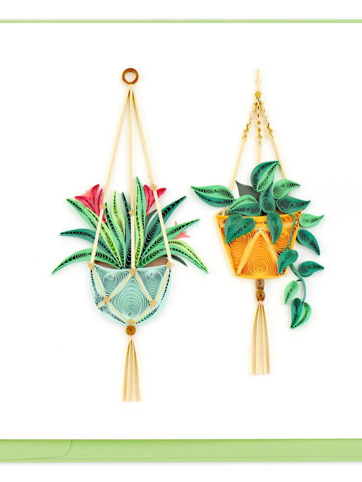 Macrame Plant Hangers for wholesale by Quilling Card