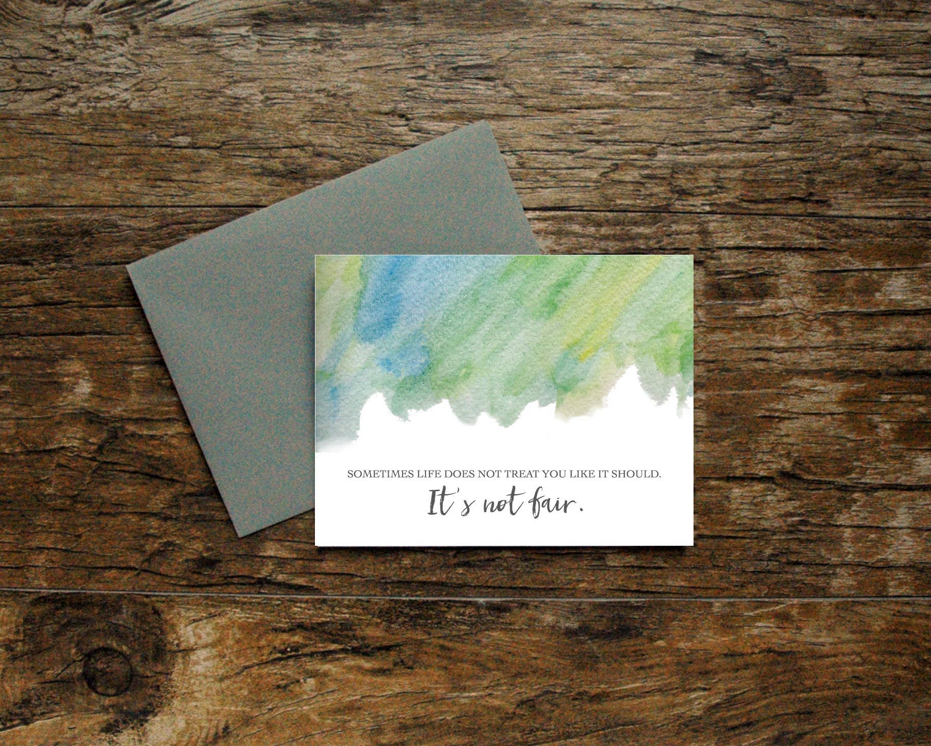 Print Therapy - Wholesale Love Card - Sometimes Life Doesn't Treat You Like It Should Card0