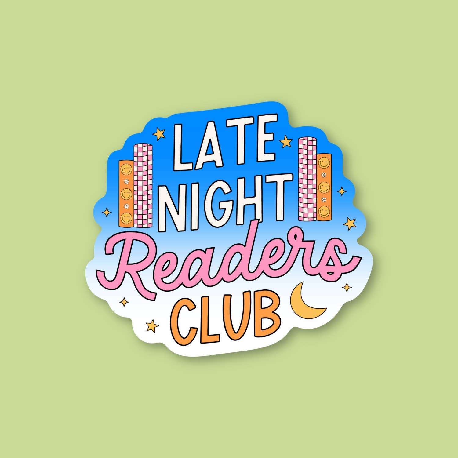 Sage and Virgo - Wholesale Phone & Laptop Stickers - Late Night Readers Club Sticker