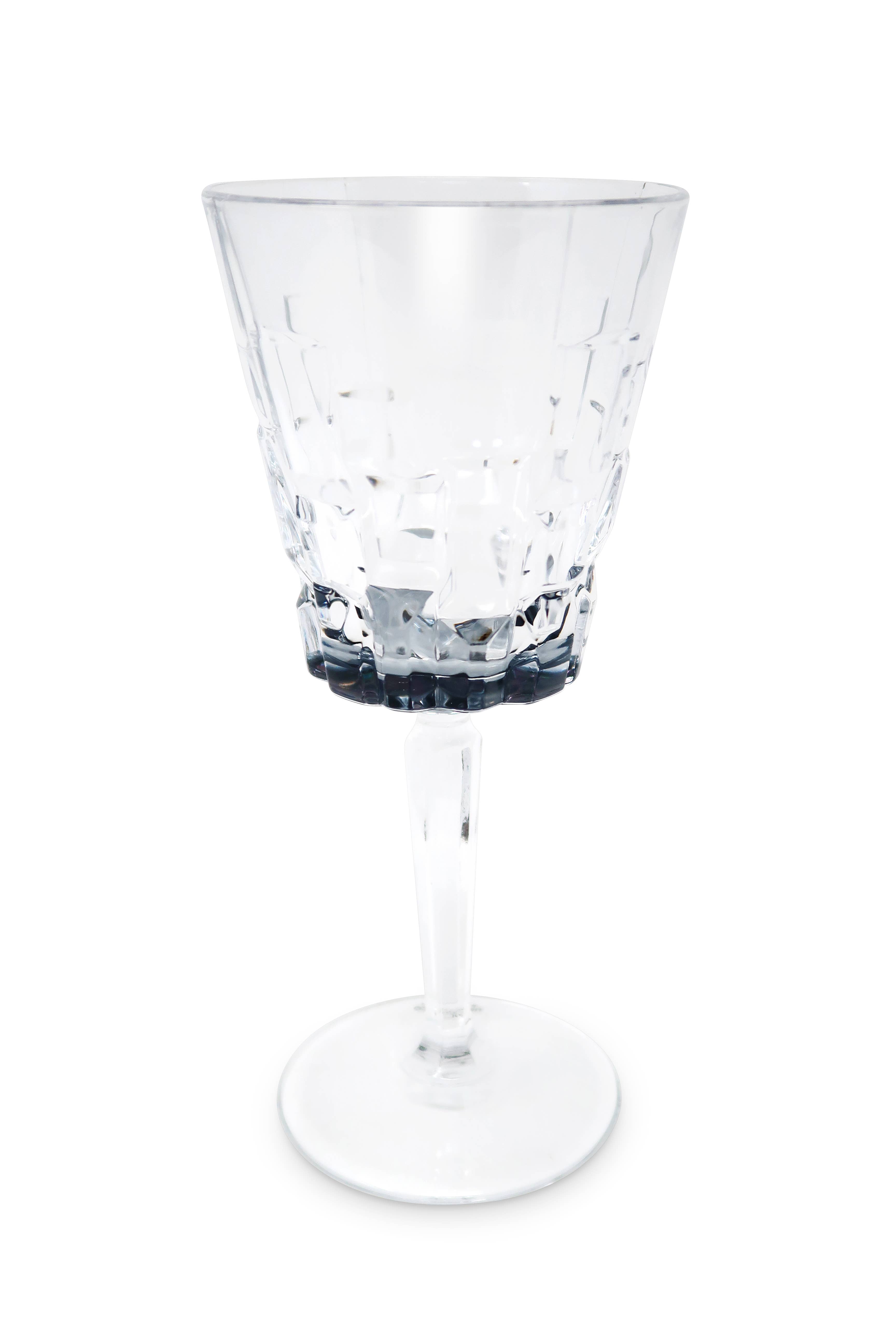 VIVIENCE - Vendita all'ingrosso Bicchieri da vino - Liscio Ottico - Set di 6 bicchieri da acqua con design a blocchi7