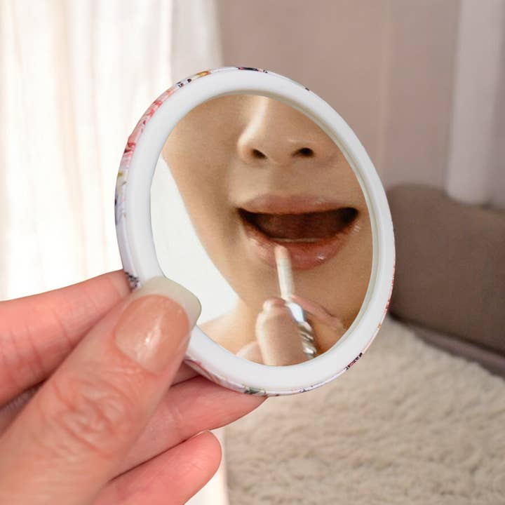 One Team Blessed - Wholesale Compact Mirror - Pizza Pocket Hug Mirrors | Gift for Friends | Kawaii Hug