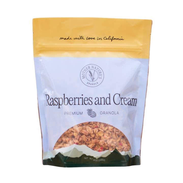 Raspberries and Cream Granola (Case of 36) for wholesale by Mother Nature's Granola