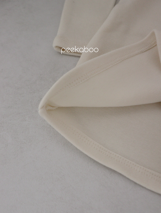 peekaboo - Wholesale Sleepwear Set - Kids - Kids Unisex Neutral Solid Color Long sleeves Pajama Set5