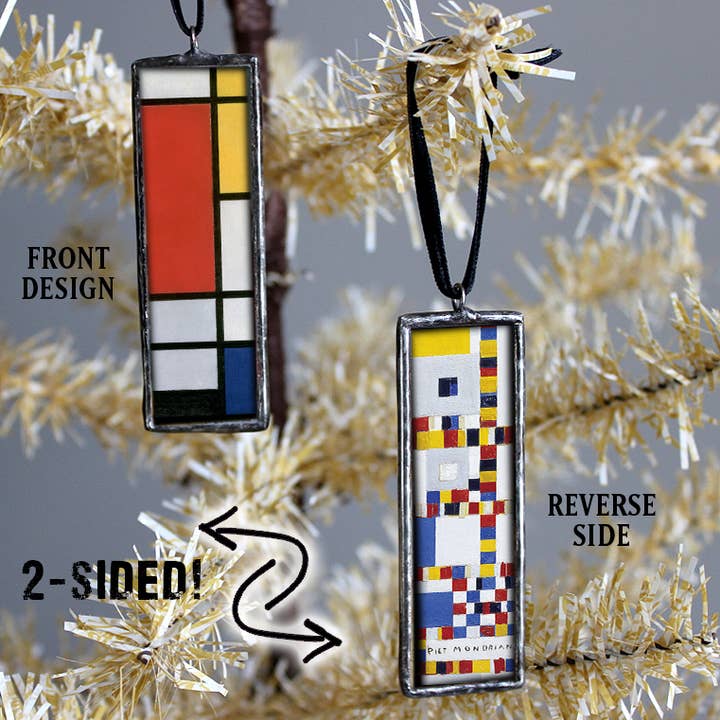 Homestyle Charlie - Wholesale Ornament - Mondrian Art Museum Christmas Ornament & Charm1