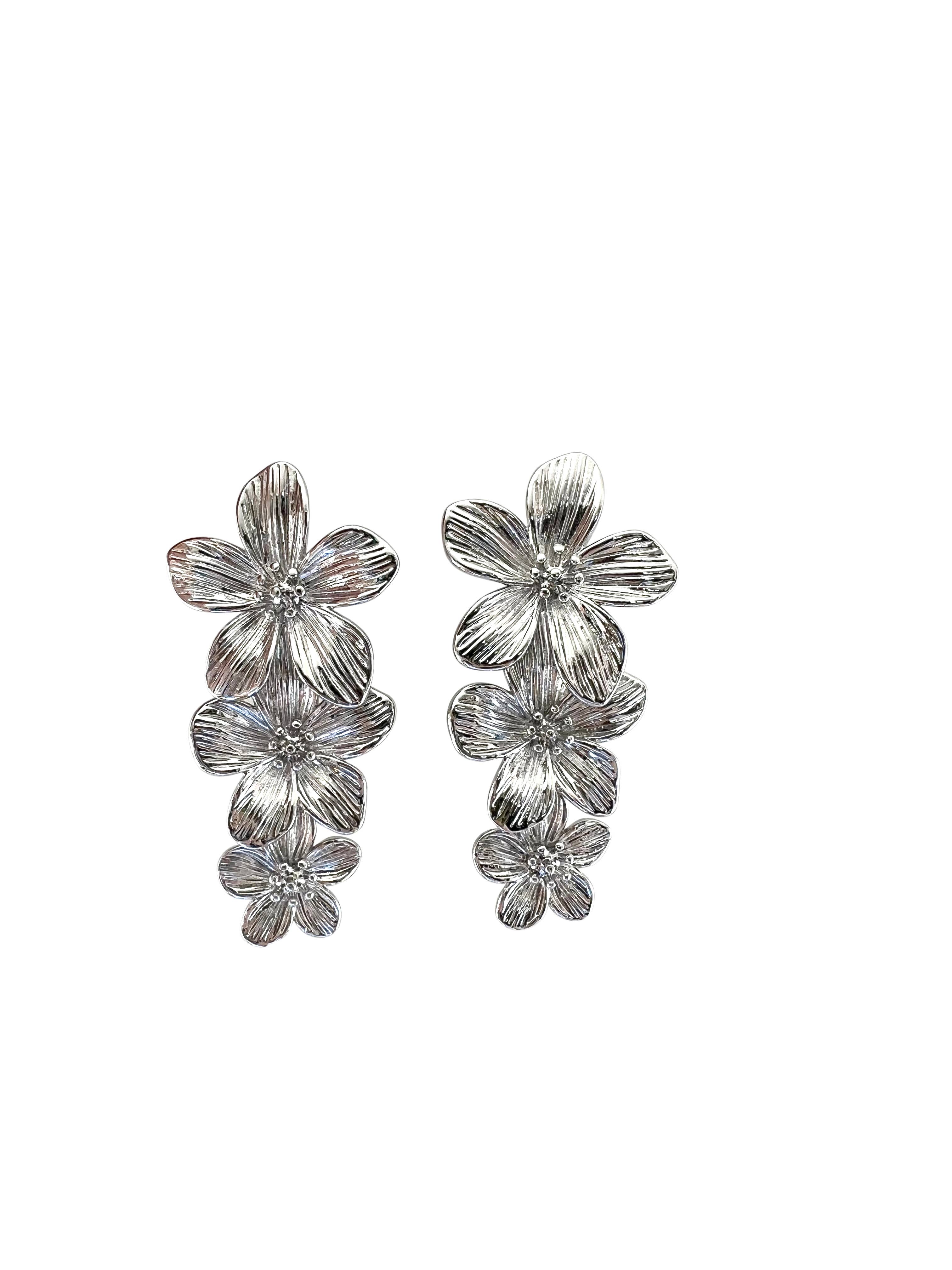 Gemelli - Wholesale Dangle Earrings - Flower Drop Statement Earring1
