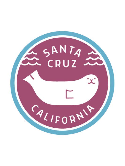 Santa Cruz (Your Town) Seal Sticker for wholesale by Artisans & agency