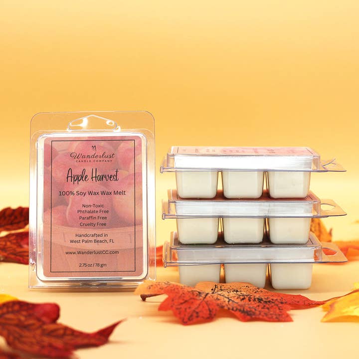 Apple Harvest Soy Wax Melt Wholesale for wholesale by Wanderlust Candle Company