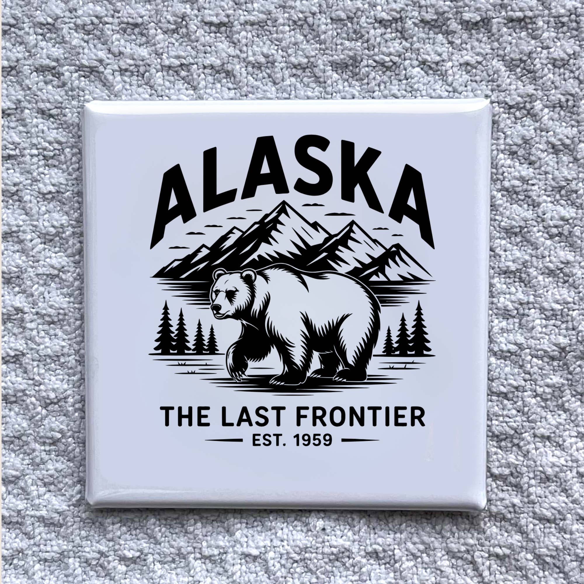 Made With Aloha Magnets,llc - Wholesale Magnet - Alaska 2x2" State Magnet-Handmade Fridge Souvenir