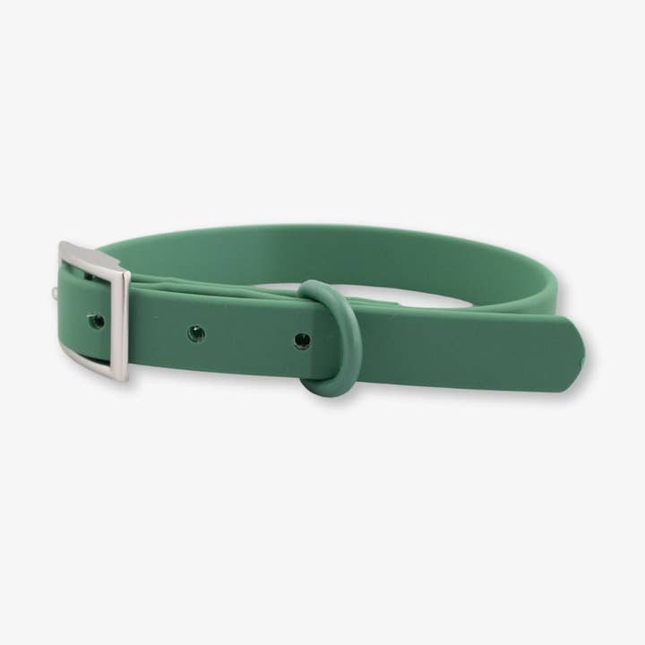 Green Waterproof Dog Collar for wholesale by The Rover Boutique