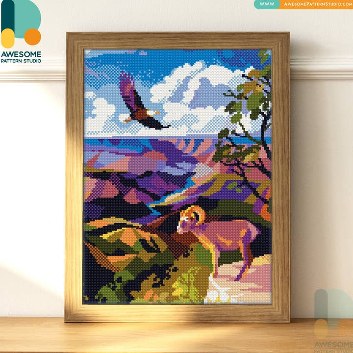 DS2625-120x162 Grand Canyon, Diamond Painting Kit for wholesale by Awesome Pattern Studio