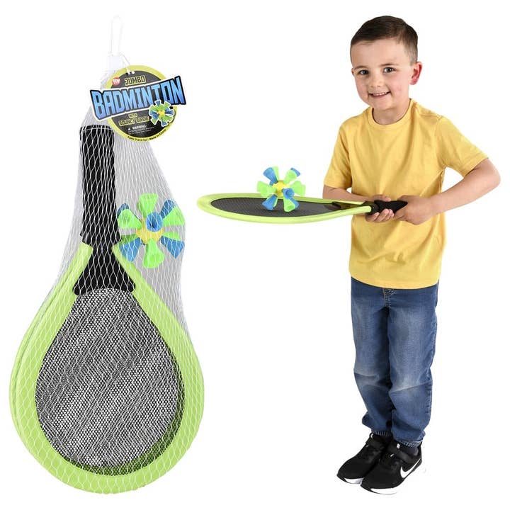 Conjunto de Badminton Jumbo para Crianças - Raquete e Volante - LLB Toys e outras tendências em Compre bastidor B2B. Devoluções gratuitas e condições de pagamento a 60 dias na Faire na Faire.