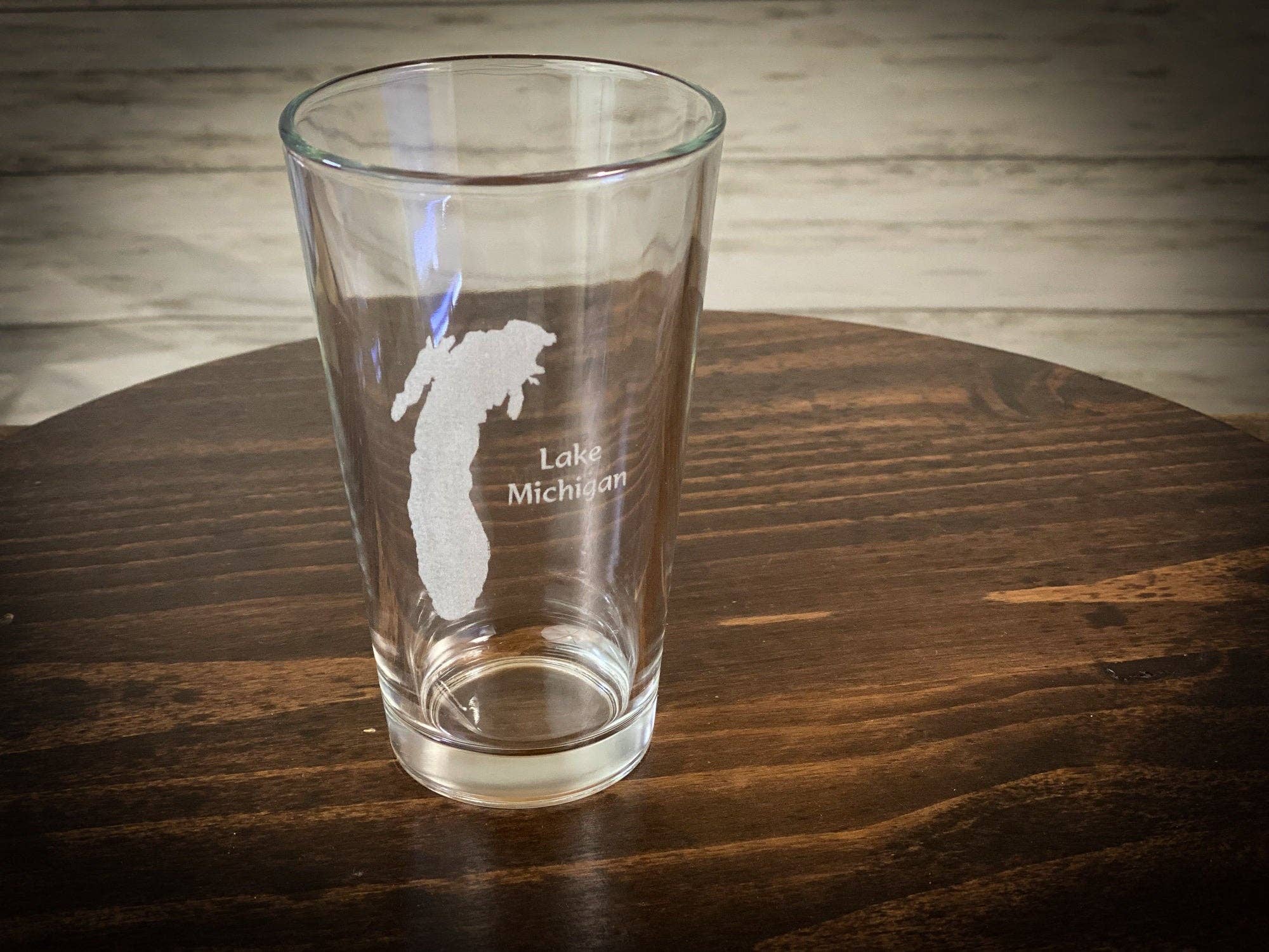 Adirondack Etching LLC - Wholesale Beer Glass/Mug - Make my Lake Pint Glass - Lake Map Etching - Dishwasher Safe9
