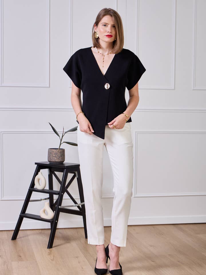 LULUMARY - Wholesale Suit vest – Women′s - H724 accessorized vest18