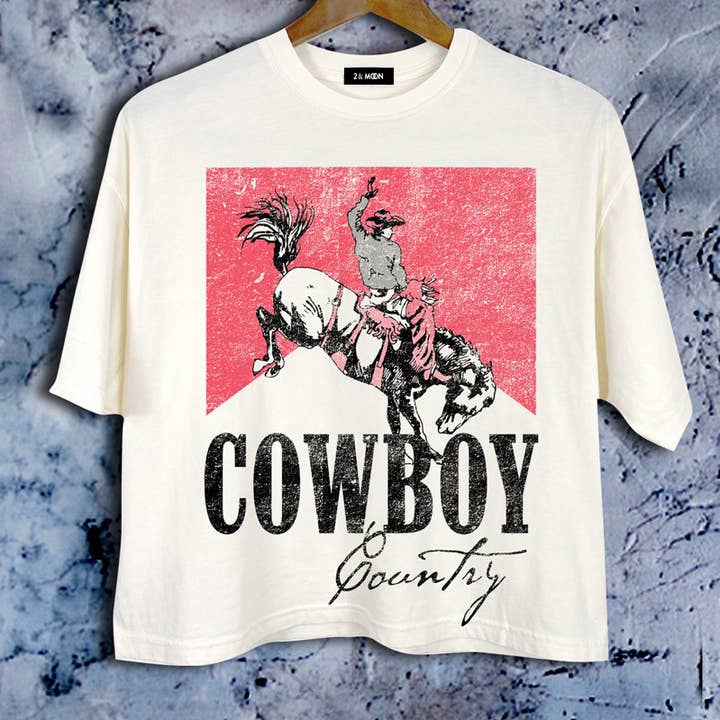 Giving Cowboy Country Rodeo Graphic Crop Tee. and other Purchase Wholesale blusas para mujer. Free Returns & Net 60 Terms on Faire trending on Faire.