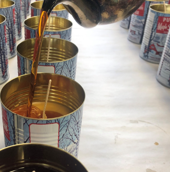 Seracon - Wholesale Jar/filled candle - Maple Syrup Candle – 540 ml Iconic Tin Can (Wood wick)3