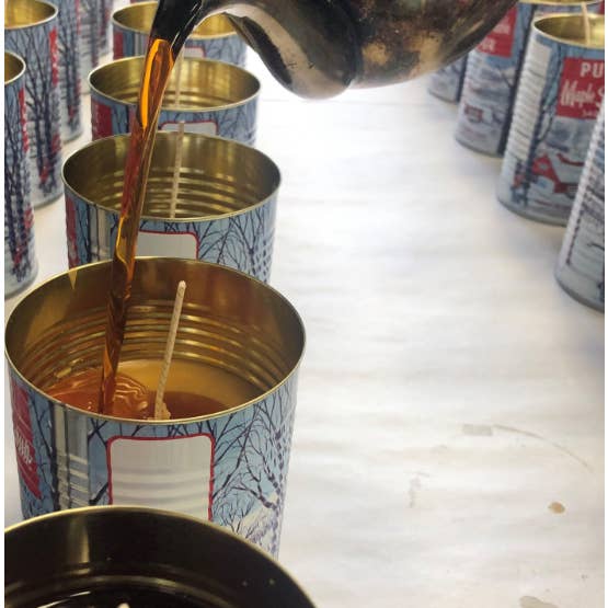 Seracon - Wholesale Jar/Filled Candle - Maple Syrup Candle – 540 ml Iconic Tin Can (Wood wick)3