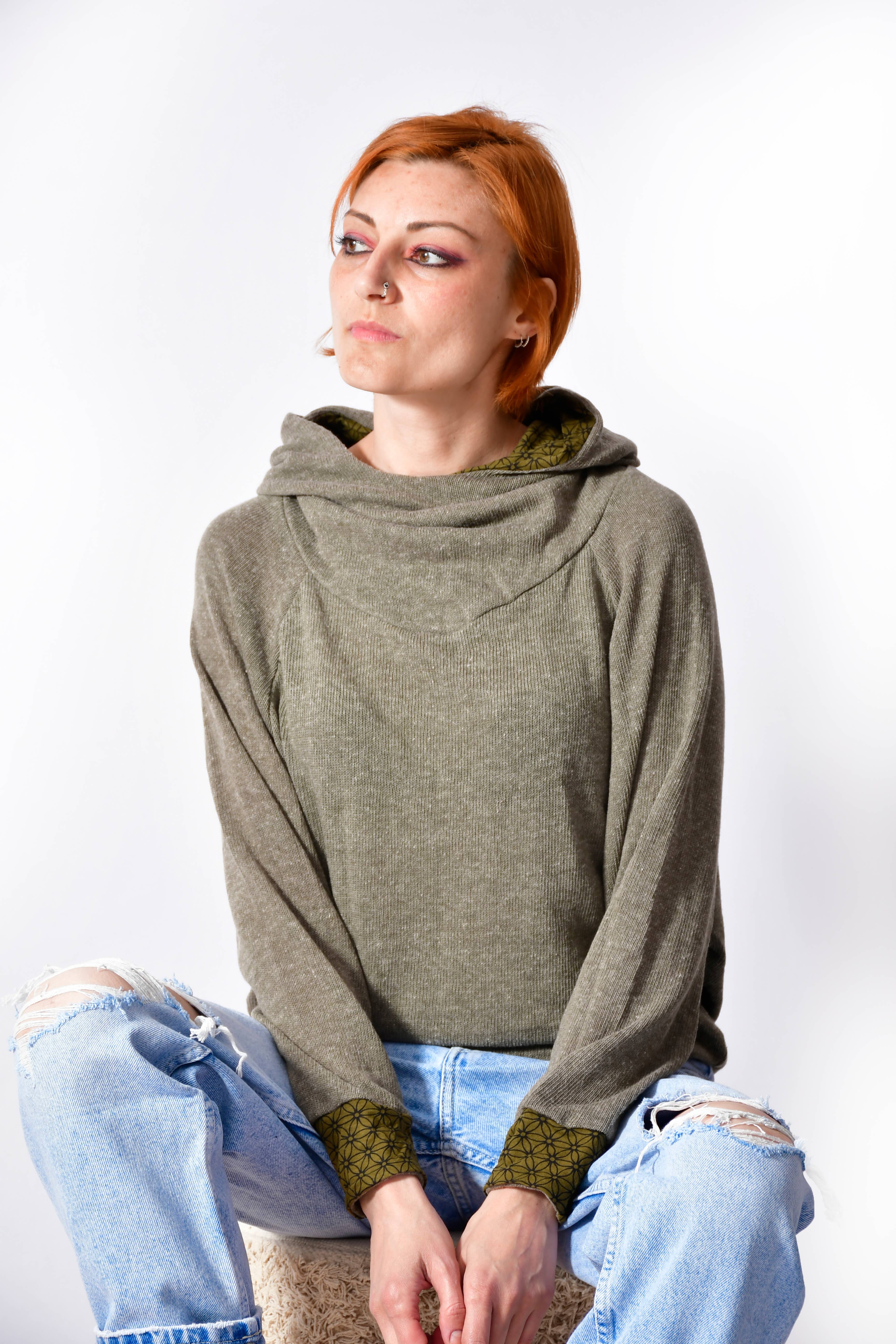 Humanity Centred Designs - Vente Sweat-shirt – femme - Sweatshirt d'hiver doux en tricot SoftKnit Cozy _J 1620