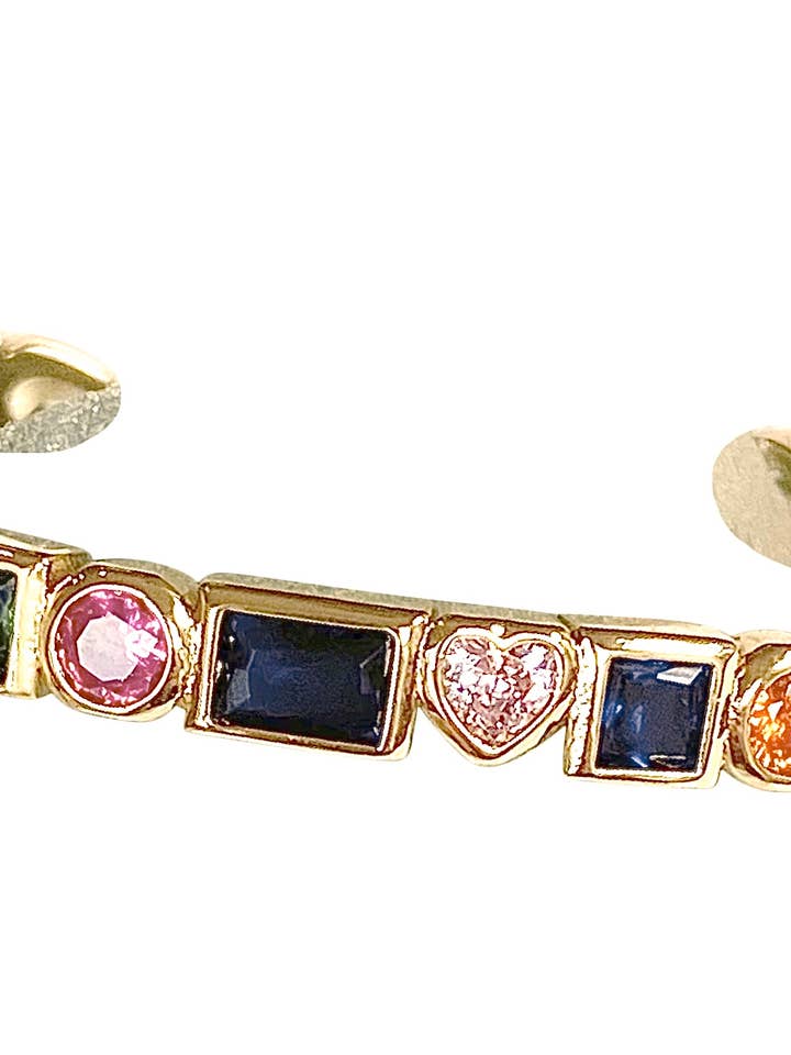 Hendrick Mixed Shape Cuff Bracelet for wholesale by Gemelli