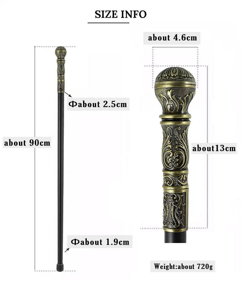 VIGOR - Wholesale Decorative Tabletop Object - upholstery Walking Stick Man Party Decorative Cane Elegant6