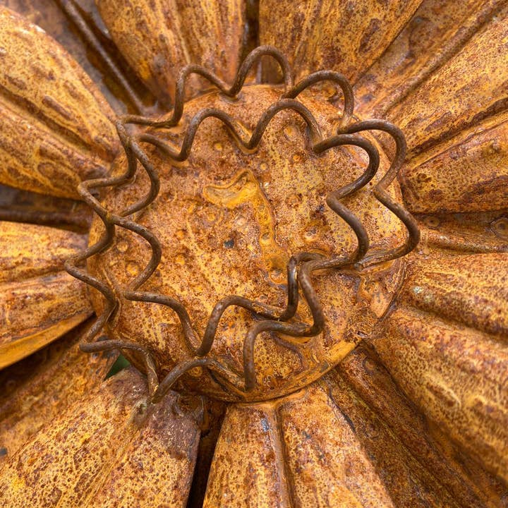 Marissa's Gifts – Großhandel Pfosten/Pfähle – Gartendeko Sonnenblume aus Metall, 89 cm