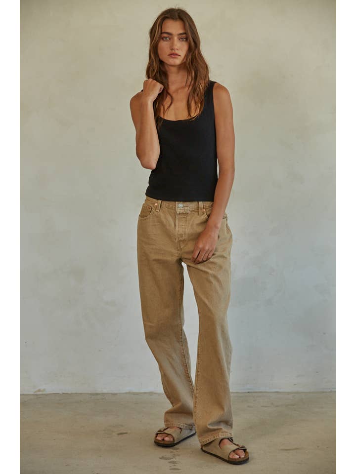 By Together - Wholesale Tank top – Women′s - L6866 | Knit Ribbed Scoop Neck Sleeveless Top4