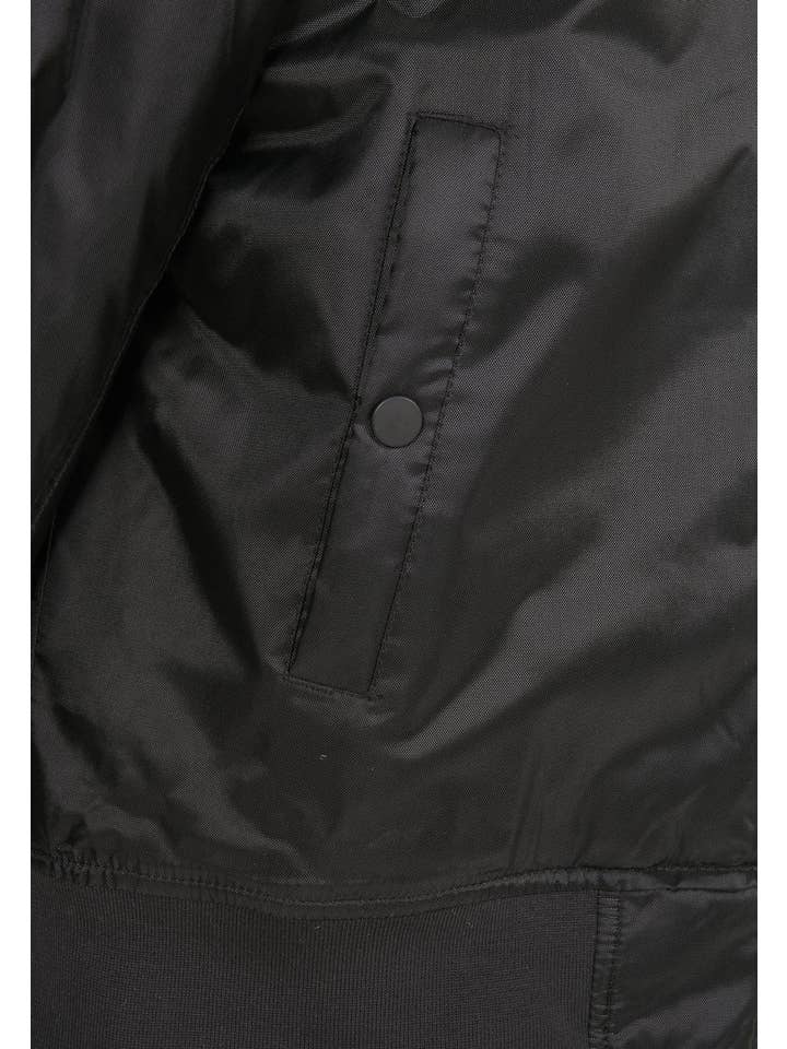 black Starter The Classic Logo Bomber Jacket for wholesale on Faire