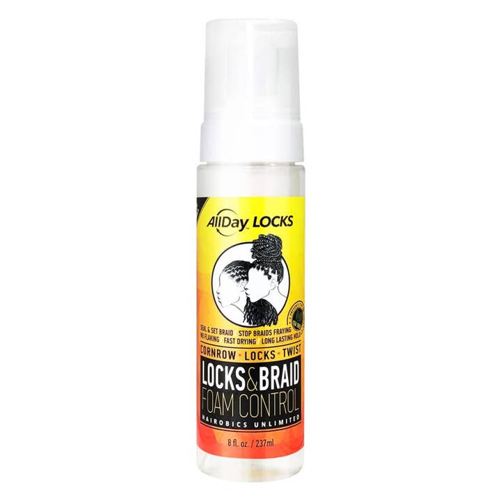 KT Supply - Wholesale Hair Styling Gel/Mousse - AllDay Locks Braid Foam, 8 Oz.