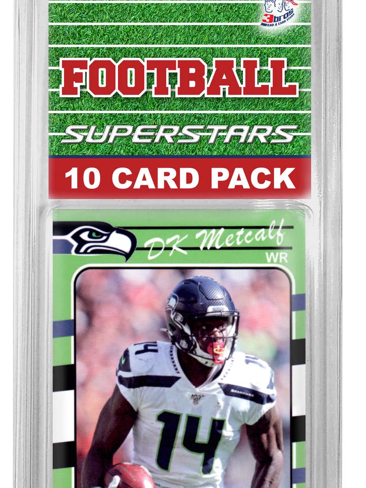Seattle Seahawks Superstars-sæt med 10 kort for engroshandel hos 3bros And A Card Store