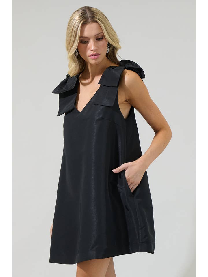 Sugarlips - Wholesale Dress - Women's - Alani Bow Trapeze Mini Dress3