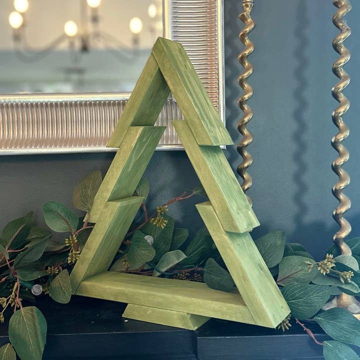 Handcrafted Wooden Christmas Tree Decor for wholesale by 26&7Co.