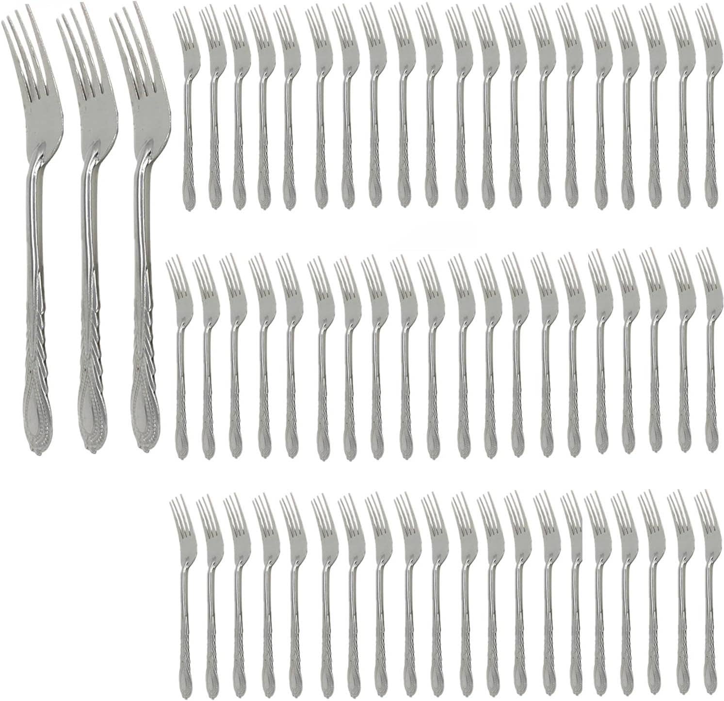 Tsyware - Wholesale Flatware Set - Stainless Steel Dinner Forks Flatware Tableware Kitchen Set0