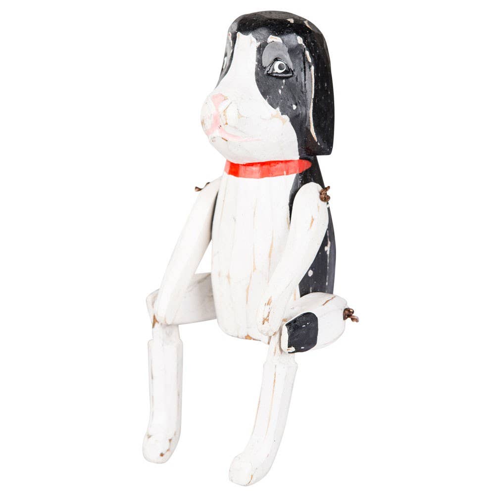 Benjamin International - Vente Figurine décorative - CHIEN EN BOIS ASSIS1