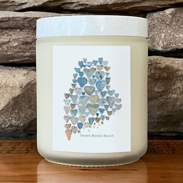 Destination | Maine karta Goose Rocks Beach ljus för wholesale av Love Rocks Me®