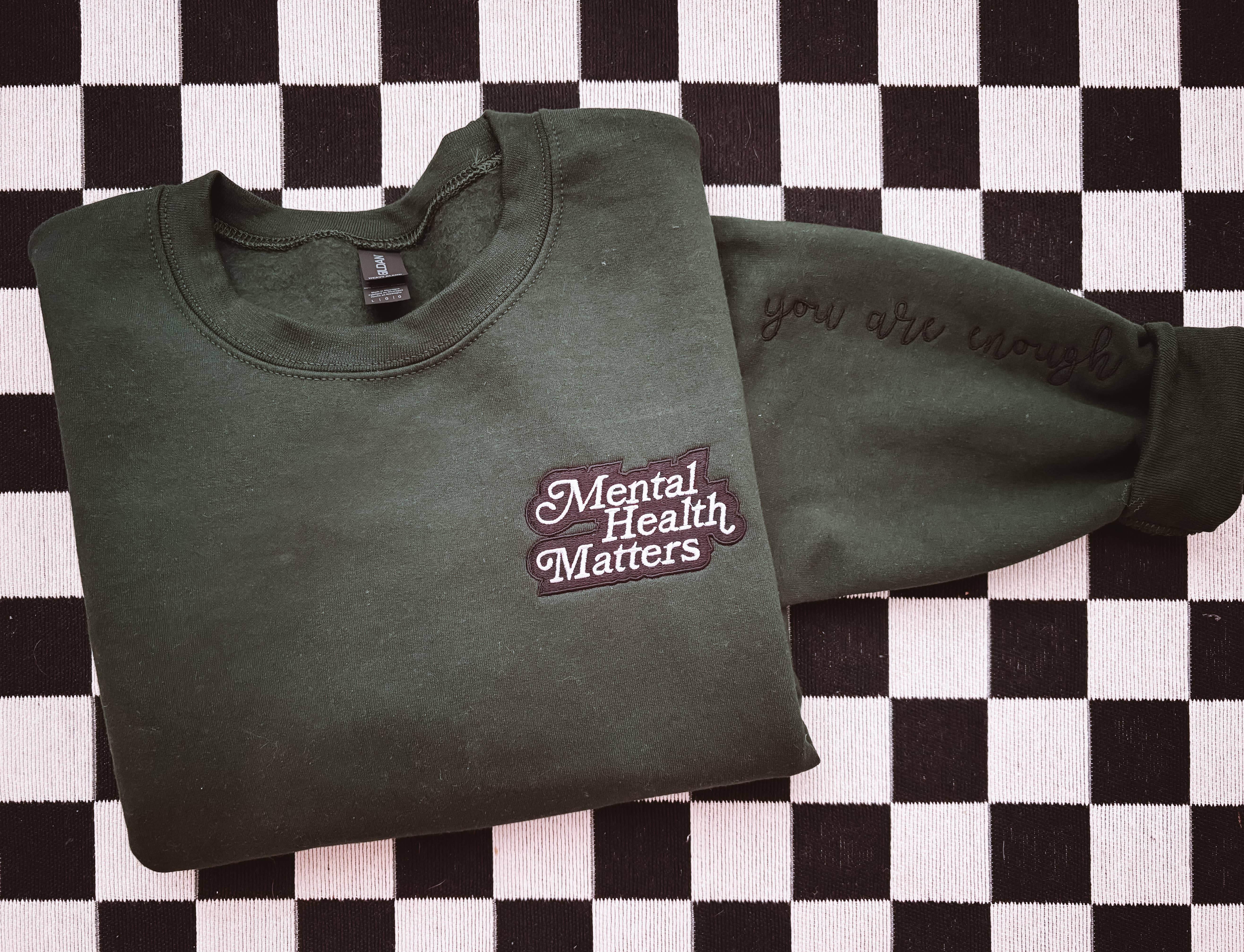 Graphic Tees & Co. - Wholesale Sweatshirt - Women's - Mental Health Embroidered Crewneck | Sweatshirt3