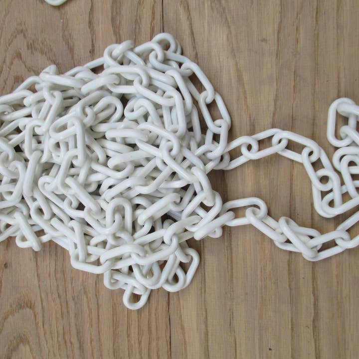 Plastic Chain 6mm White for wholesale by IronmongeryWorld