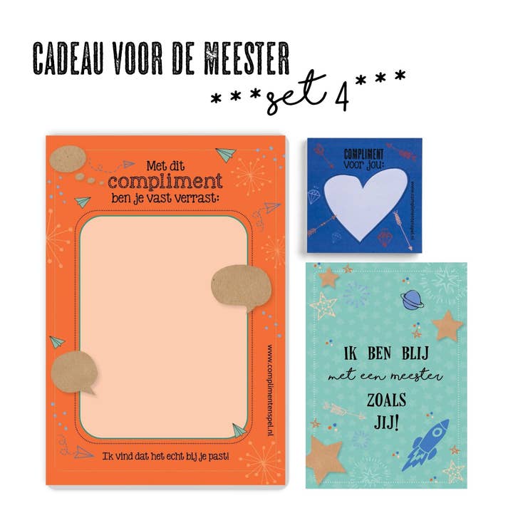 Cadeau för de meester för wholesale av complimentenspel