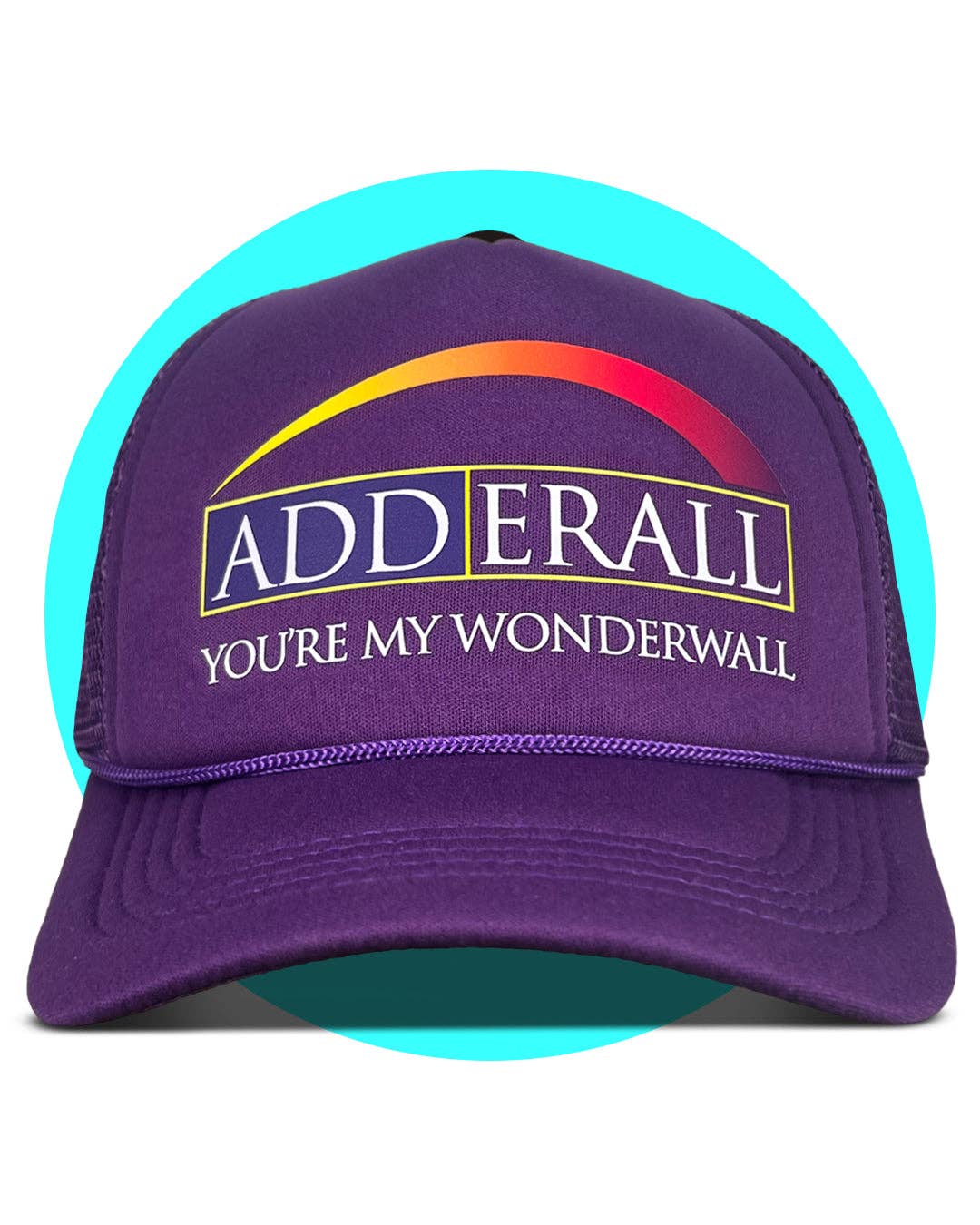 Trash Flowers Trucker Hats – Engroshandel Trucker hat - Unisex – Adderall Du er min Wonderwall Truckerhat1