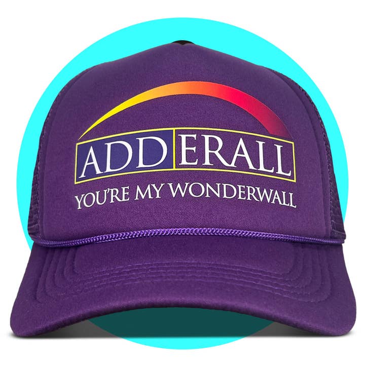 Trash Flowers Trucker Hats – Engroshandel Trucker hat - Unisex – Adderall Du er min Wonderwall Truckerhat1