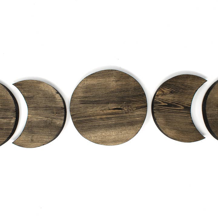 Set di appendini da parete con fasi lunari per la vendita all'ingrosso da parte di Oreamnos Oddities