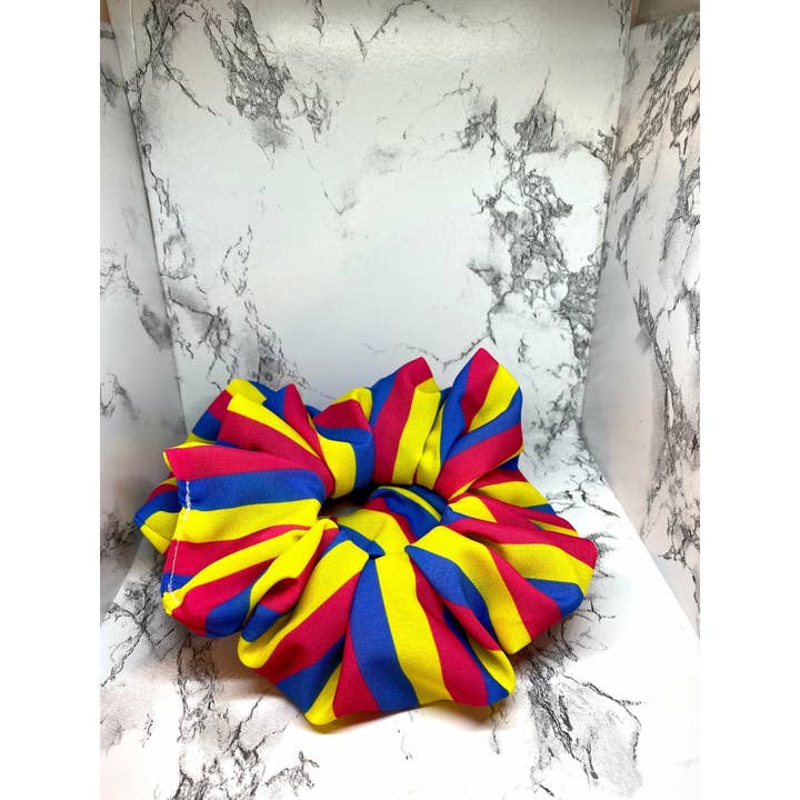 Enchanted Scrunch - Venta al por mayor Coletero - Mujer - Coletero con la bandera del orgullo pansexual