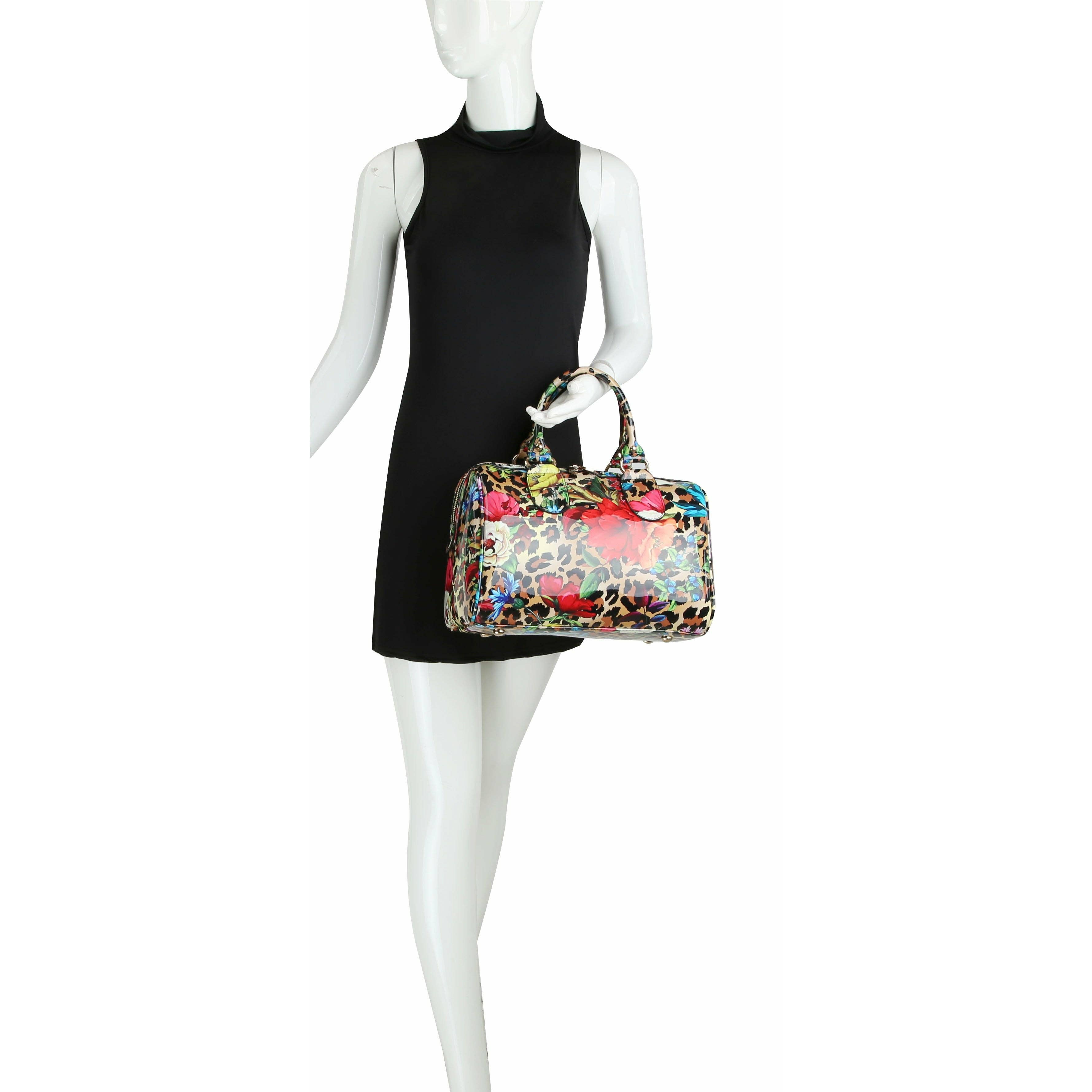 Handbag Factory Corp - Wholesale Satchel - Women's - Fashion Leopard Flower Satchel with wallet6