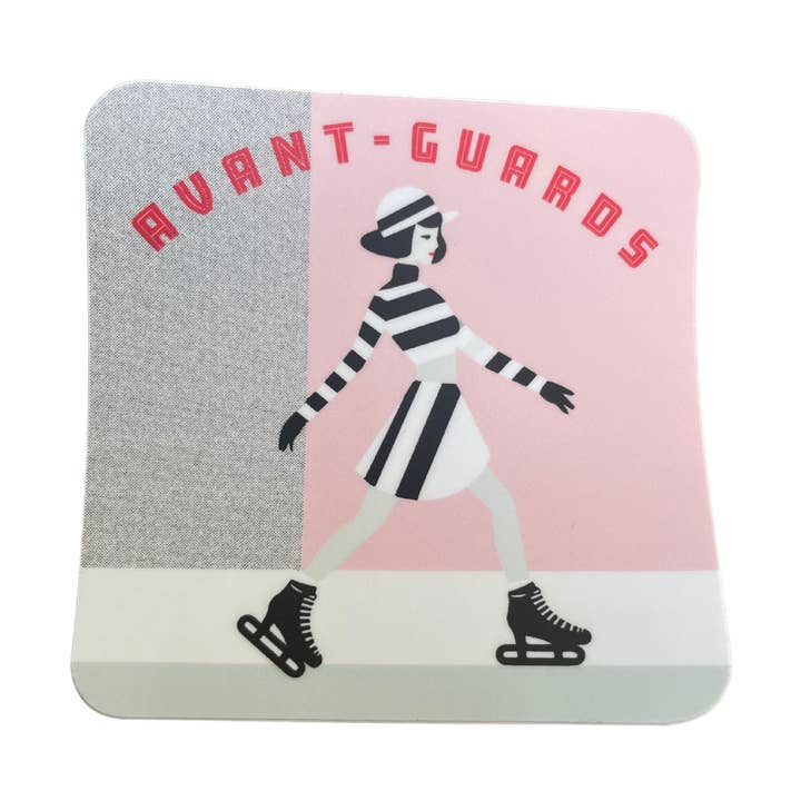 Denali & Co. – Großhandel Aufkleber – Avantgarde Eislaufaufkleber – Retro Chic 3x3"0