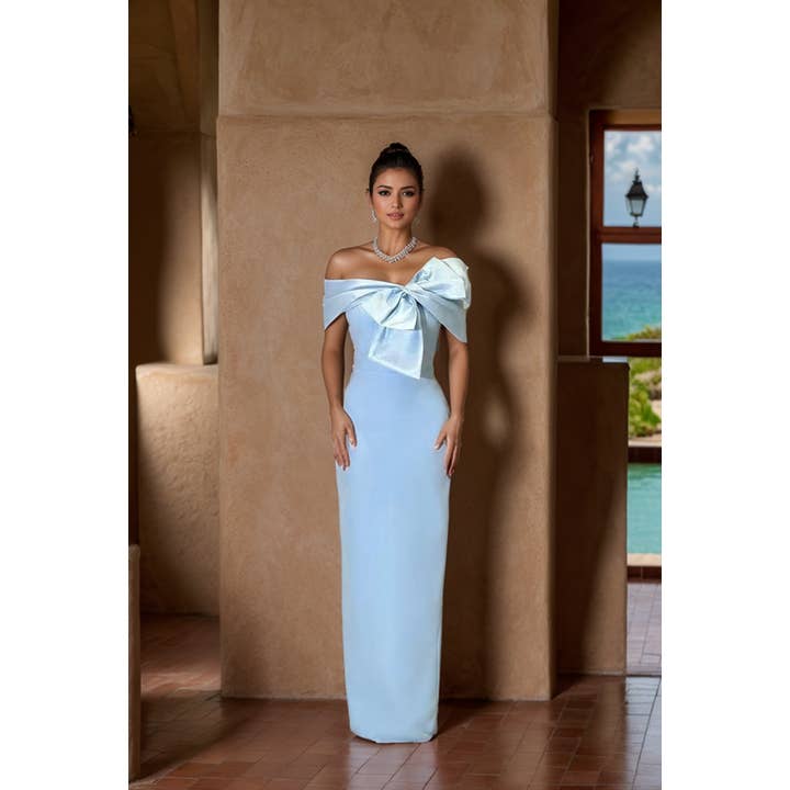 DR563Y Stunning Blue One-Shoulder Bandage Evening Dress and other Purchase Wholesale one line. Free Returns & Net 60 Terms on Faire trending on Faire.